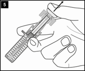 Il passaggio cinque della guida mostra il rilascio dello svasatore rimuovendo il pollice