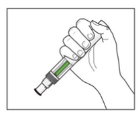Pióro jest usuwane ze skóry, aby zademonstrować, że okienko jest całkowicie wypełnione na zielono